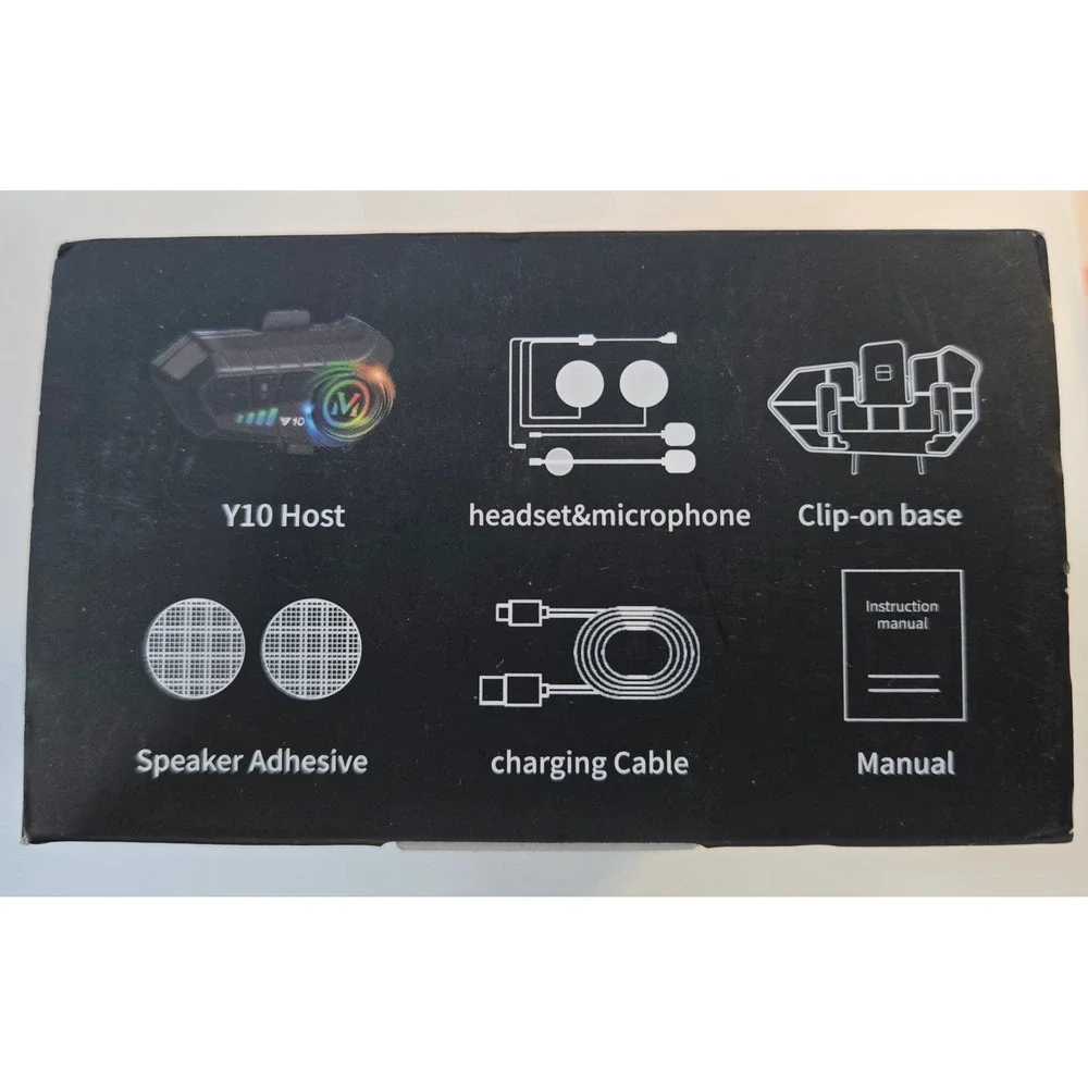 Feya Y10 Helmet Wireless Earphone Bluetooth 5.3 IPX6 Motorcycle Headset